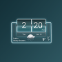 icon 3D flip clock & weather widget pack 4