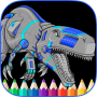 icon Robot Dinosaurs and Angry Dinos Coloring Pages