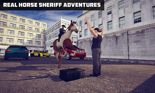 City Police Horse Officer Duty