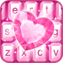 icon Pink Diamond Keyboard Theme for intex Aqua A4