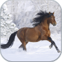 icon Horses in winter
