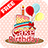 icon Happy Birthday Cake Stickers 1.3