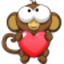 icon Bubble Monkey Valentines