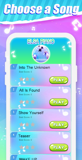 Piano Tiles Elsa Game - Let It Go