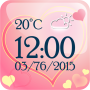 icon Love Weather Clock Widget