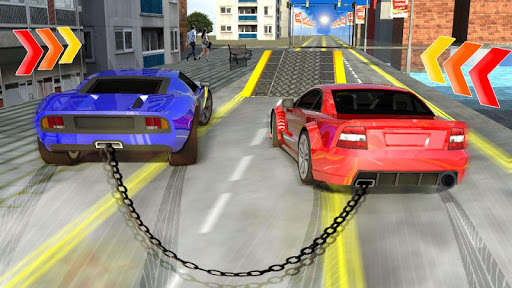 Crazy Chained Cars Racing 3D Games