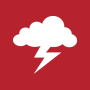 icon UWZ Österreich: Gewitter Sturm for iball Slide Cuboid
