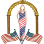 icon Women Dress - American Flag for Samsung S5830 Galaxy Ace