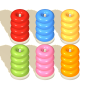 icon Hoop Puzzle: Color Stack Sort