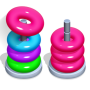 icon Color Hoop Sort - Hoop Stack