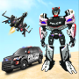 icon Police Prado Robot Car Transformation War