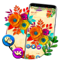 icon Digital Paper Flower Launcher Theme