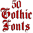 icon Gothic Fonts 50 4.0.0