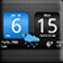 icon FlipClock AhMan BLUE 4x2 for Samsung Galaxy J2 DTV