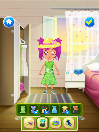 Girl Games : Dress Up-Coloring