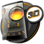 icon Steampunk Orange theme for Next Launcher for intex Aqua A4