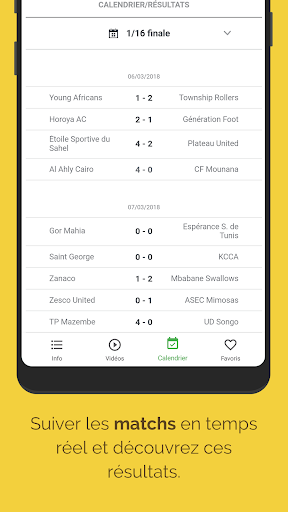 Afrique Football - Live score