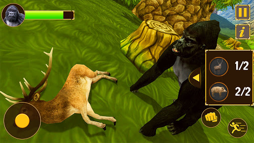 The Angry Gorilla Hunter- Wild Animal Attack Games