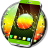 icon Rasta Green Leaf 3D Clock 1.230.55.77