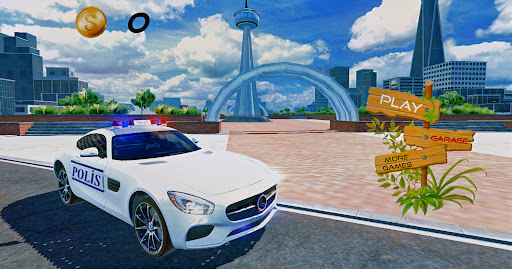 Real 911 Mercedes Police Car Game Simulator 2021