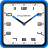 icon Square Analog Clock-7 4.3