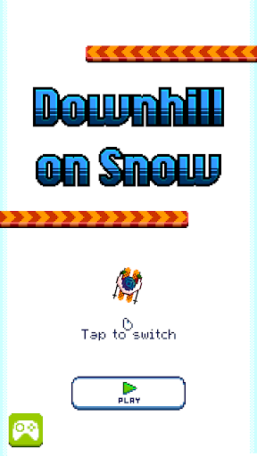 Downhill Snow - One tap game