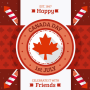 icon Happy Canada Day Greeting Cards for Sony Xperia XZ1 Compact