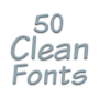 icon Clean Fonts 50