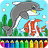 icon Fish and Dolphin coloring for kids 9.2.5