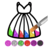 icon Glitter Dress Coloring 4.10
