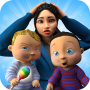 icon Pregnant Mom and Twin baby–New born baby Care Game for Doopro P2