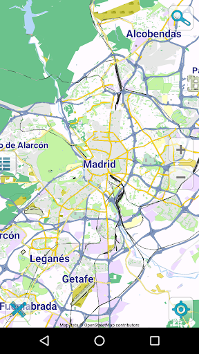 Map of Madrid offline