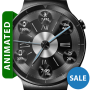 icon Brushed Metal HD Watch Face & Clock Widget for intex Aqua A4