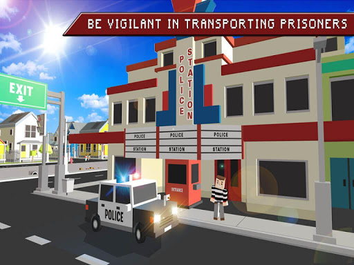 Blocky Rescue SOS Game - City Guardian Fire Truck