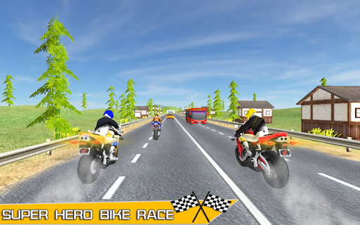 Superhero Moto Bike Racing Stunts V2