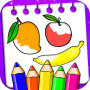 icon Fruits Coloring Book