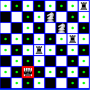 icon Chess Queen,Knight and Rook Problem for iball Slide Cuboid