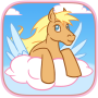 icon Pony fly in a fantasy world