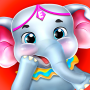 icon Baby ElephantCircus Flying & Dancing Star
