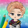 icon KPOP Chibi Idol Coloring Book for LG Q6a