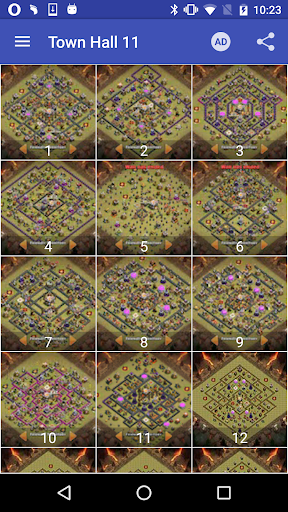 War layouts for Clash of Clans