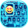 icon Neon Blue Emoji Keyboard