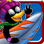 icon Super Surfer Penguin