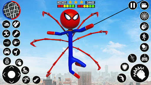 Grand Spider Stickman Rope