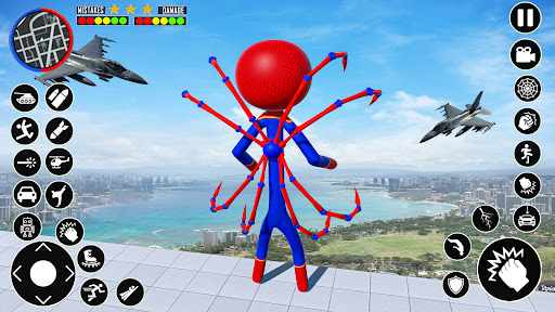 Grand Spider Stickman Rope