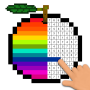 icon Pixel Art Coloring Book : Tap color by number