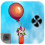 icon Balloon fly With Fan to Collect Flower escape bomb
