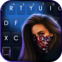 icon Cool Mask Girl Keyboard Background for Samsung Galaxy J7 Pro