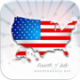 icon 4th July Greeting Cards & Wishes for Samsung Galaxy J2 DTV