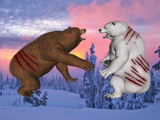 Bear Fighting Battle